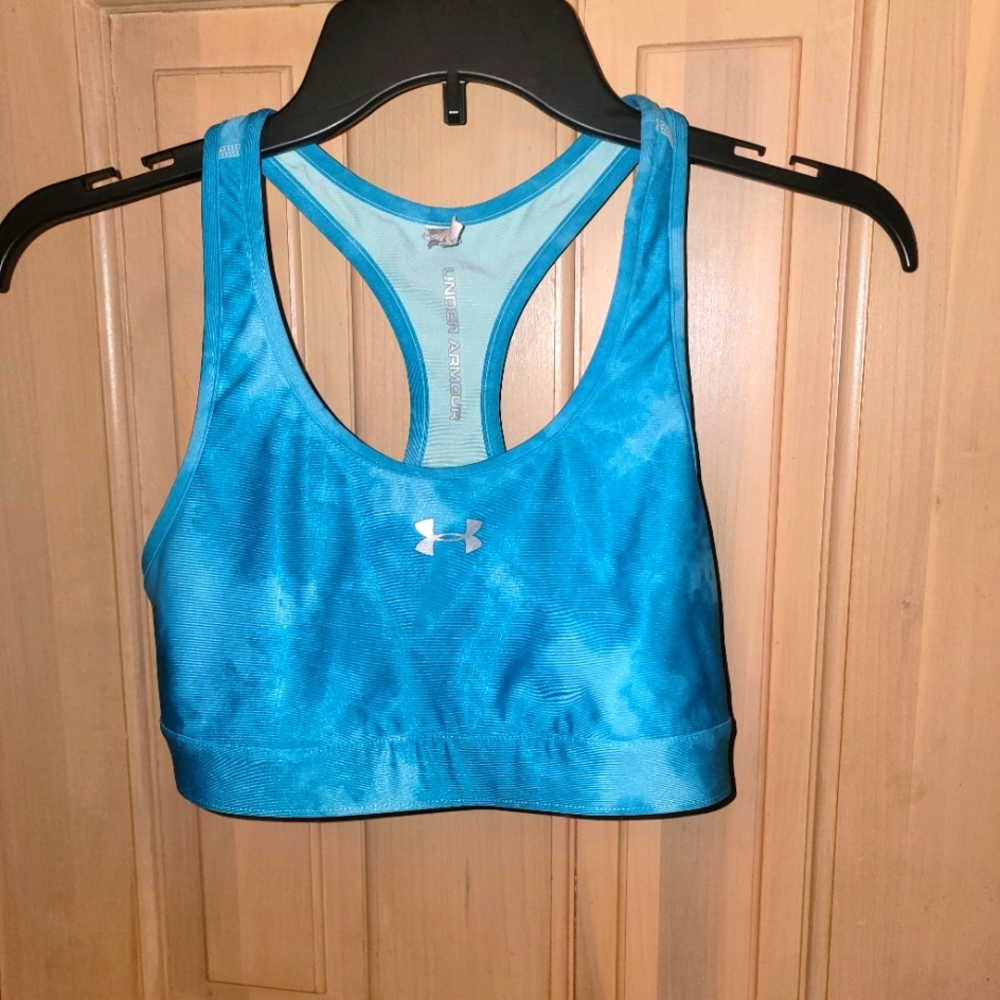 Misses sz M Under Armour Sports Bra Bright Blue